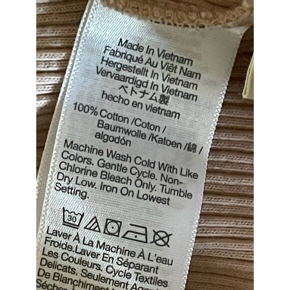 Madewell Avalon Pink Front Tie Long Sleeve Pullover Top - Picture 8 of 10